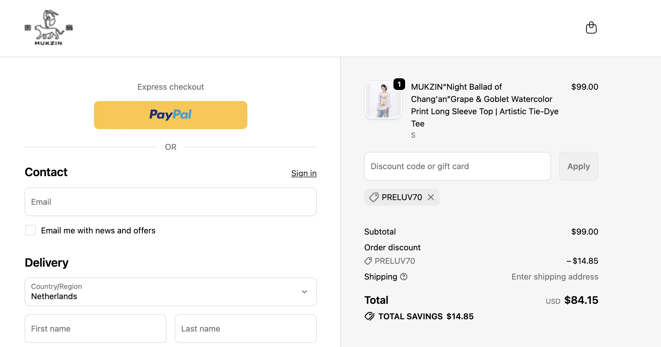 Use Discount Code PRELUV70 for 15% OFF Sitewide at shop.mukzin.com